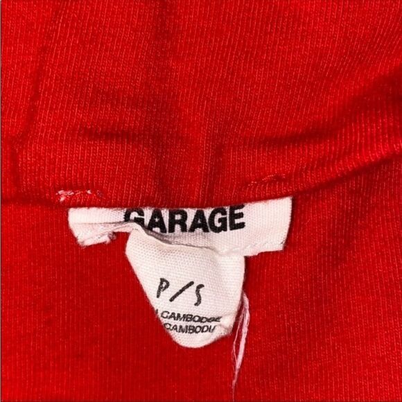 Garage red tube top - Picture 5 of 5